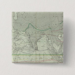 Indian Ocean 2 Inch Square Button