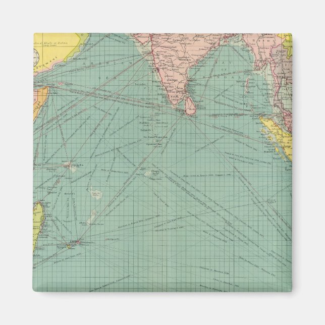 Indian Ocean 3 Magnet (Front)