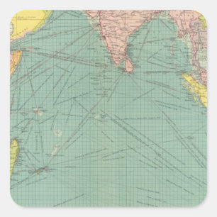 Indian Ocean 3 Square Sticker