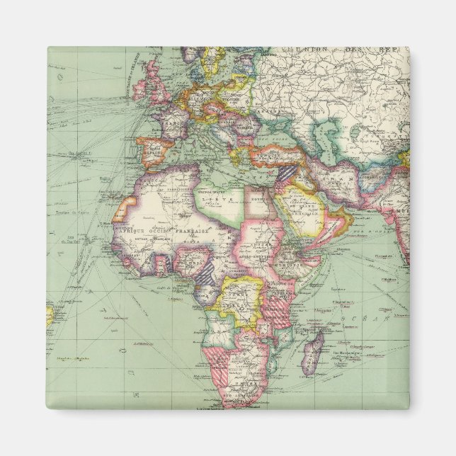 Indian Ocean, Atlantic Ocean Magnet (Front)