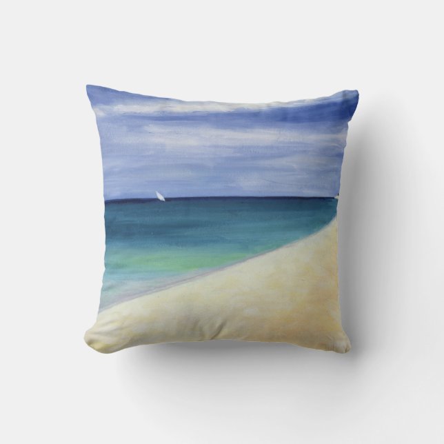 Indian Ocean II 1995 Throw Pillow (Front)