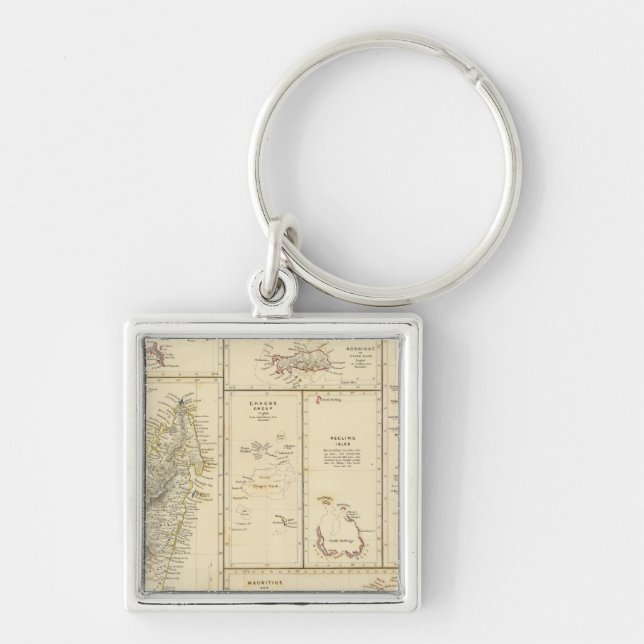 Indian Ocean Islands Keychain (Front)