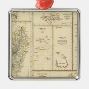 Indian Ocean Islands Metal Ornament