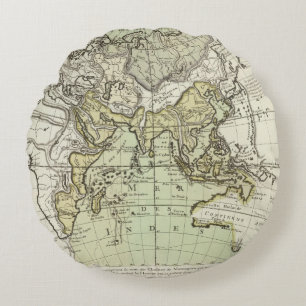Indian Ocean Round Pillow