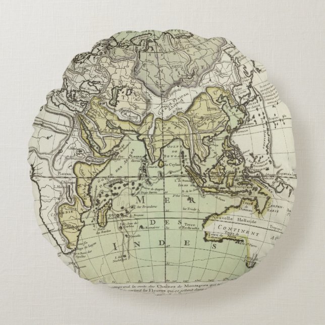 Indian Ocean Round Pillow (Front)