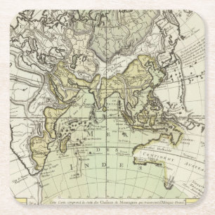 Indian Ocean Square Paper Coaster