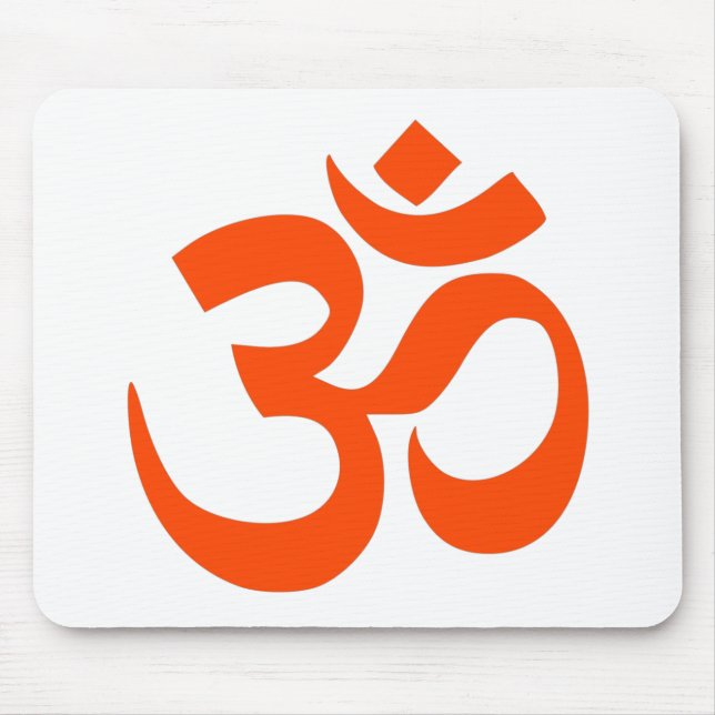 Indian Om Symbol Mouse Pad (Front)