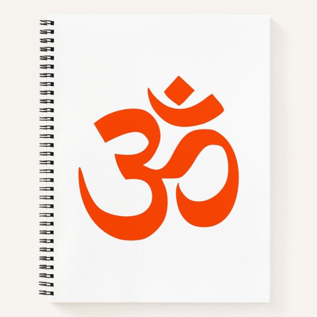 Indian Om Symbol Notebook (Front)