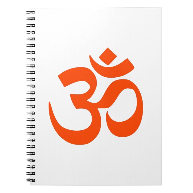Indian Om Symbol Notebook (Front)