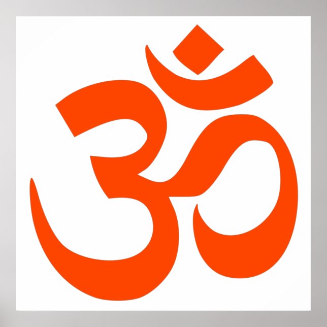 Indian Om Symbol Poster (Front)
