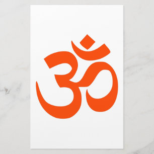 Indian Om Symbol Stationery