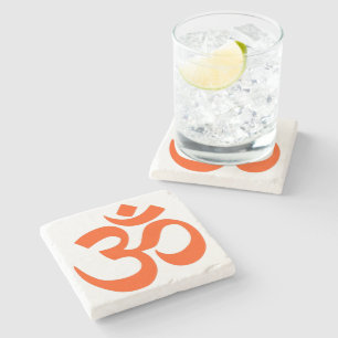 Indian Om Symbol Stone Coaster