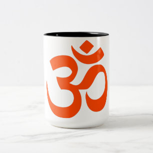 Indian Om Symbol Two-Tone Coffee Mug