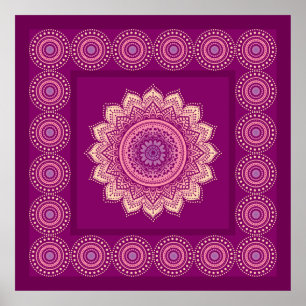 Indian ornament poster