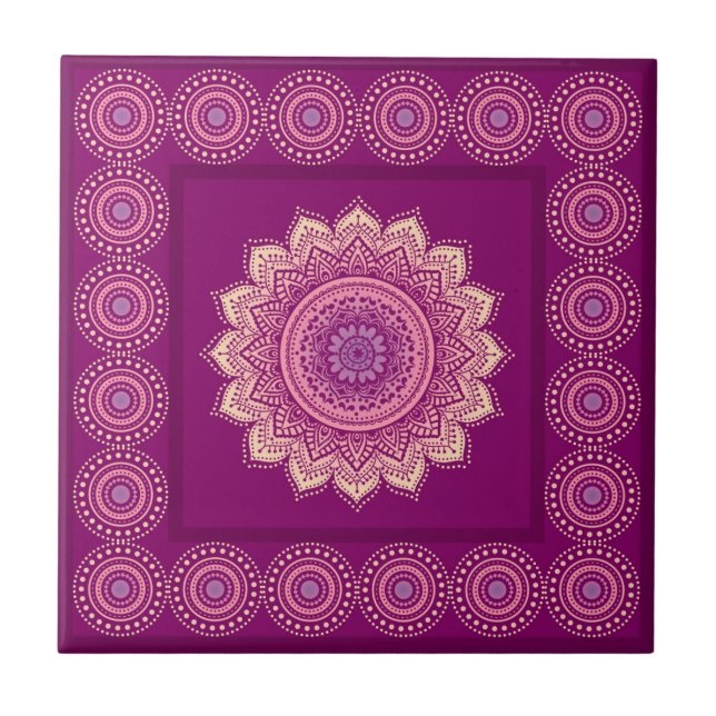 Indian ornament tile (Front)