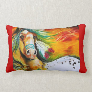 Indian Paint Lumbar Pillow