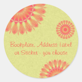 Indian Paintbrush Classic Round Sticker