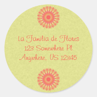 Indian Paintbrush Classic Round Sticker