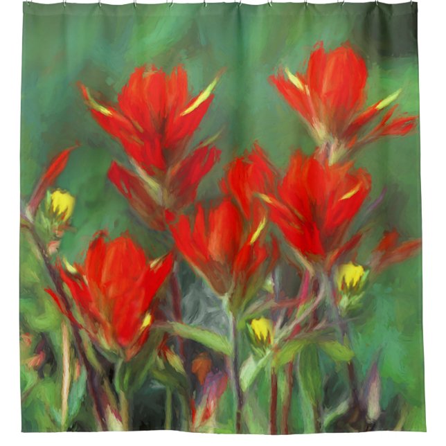 Indian Paintbrush Painting - Original Flower Art (Front)