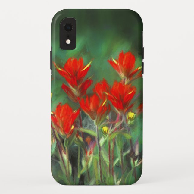 Indian Paintbrush Painting - Original Flower Art Case-Mate iPhone Case (Back)