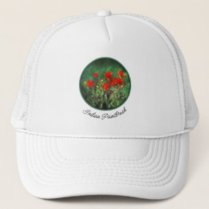 Indian Paintbrush Painting - Original Flower Art Trucker Hat