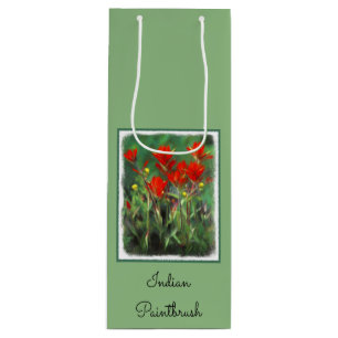 Indian Paintbrush Painting - Original Flower Art Wine Gift Bag