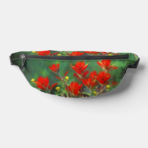 Indian Paintbrush Painting Original Wildflower Art Fanny Pack