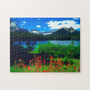 Indian Paintbrush Wildflowers Jigsaw Puzzle