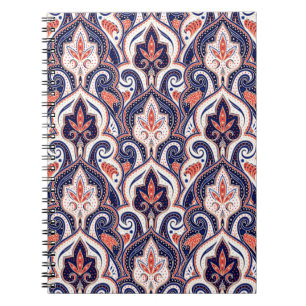 Indian Paisley: Floral Medallion Seamless. Notebook