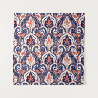 Indian Paisley: Floral Medallion Seamless. Tapestry