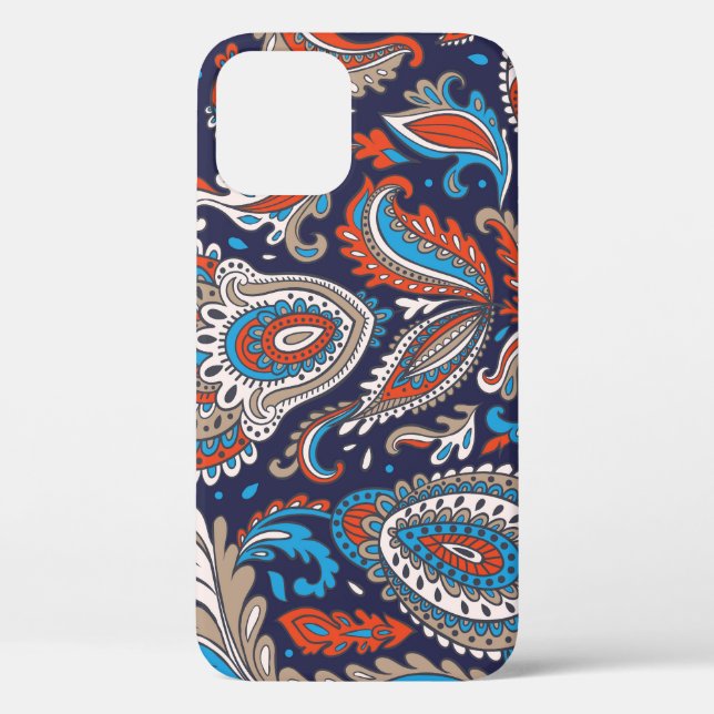 Indian Paisley Medallion Ethnic Pattern. Case-Mate iPhone Case (Back)