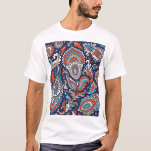 Indian Paisley Medallion Ethnic Pattern. T-Shirt