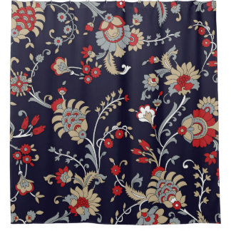 Indian paisley, navy background, traditional.