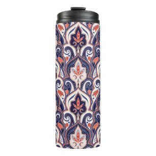 Indian paisley pattern seamless. Persian arabesque Thermal Tumbler
