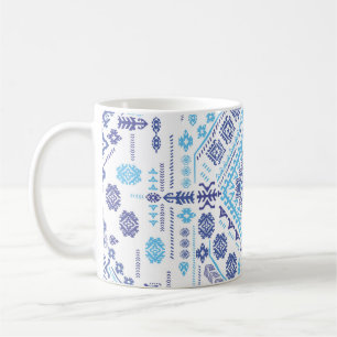Indian paisley rug, ethnic mandala pattern. coffee mug