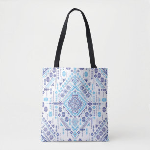 Indian paisley rug, ethnic mandala pattern. tote bag
