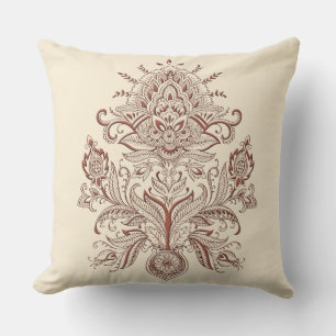 Indian Paisley - Throw Pillow