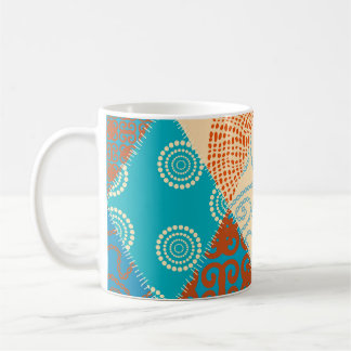 Indian patchwork seamless vintage design. coffee mug