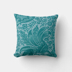 Indian Pattern (by William Morris) Throw Pillow