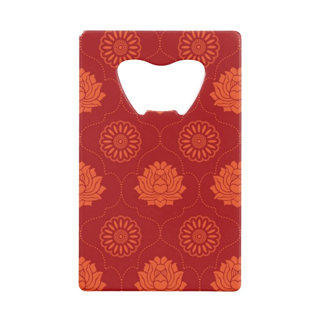 Indian Pattern Credit Card Bottle Opener (Front)