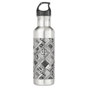 Indian Pattern Doodle 710 Ml Water Bottle