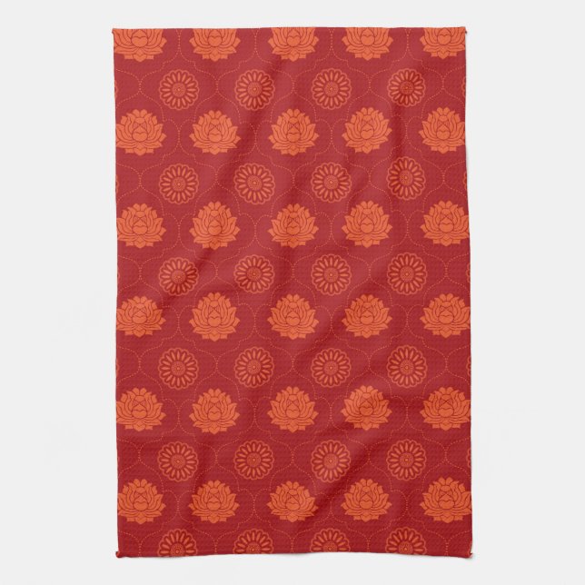 Indian Pattern Kitchen Towel (Vertical)