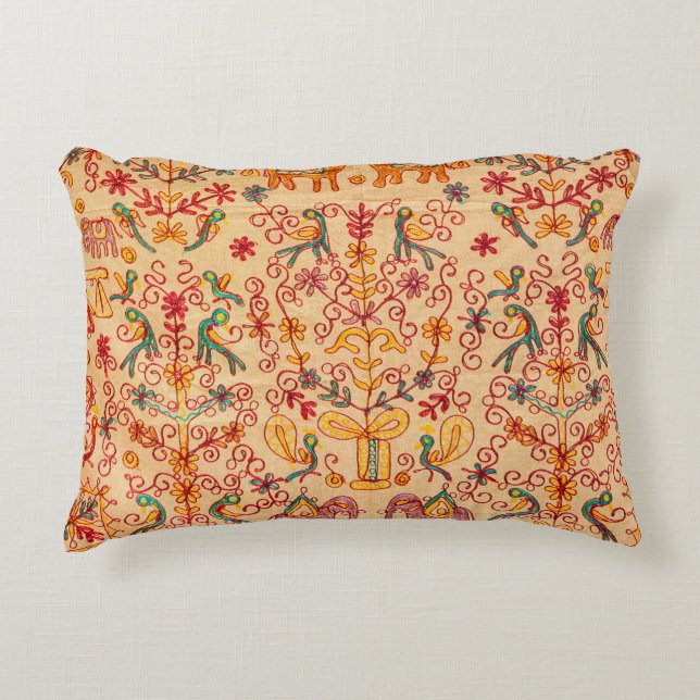 Indian pattern on fabricindian, fabric, india, orn accent pillow (Front)