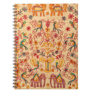Indian pattern on fabricindian, fabric, india, orn notebook
