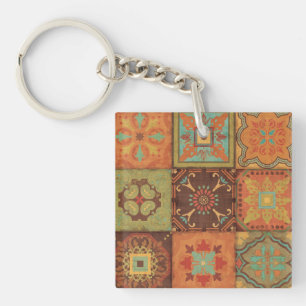 Indian Patterns Keychain