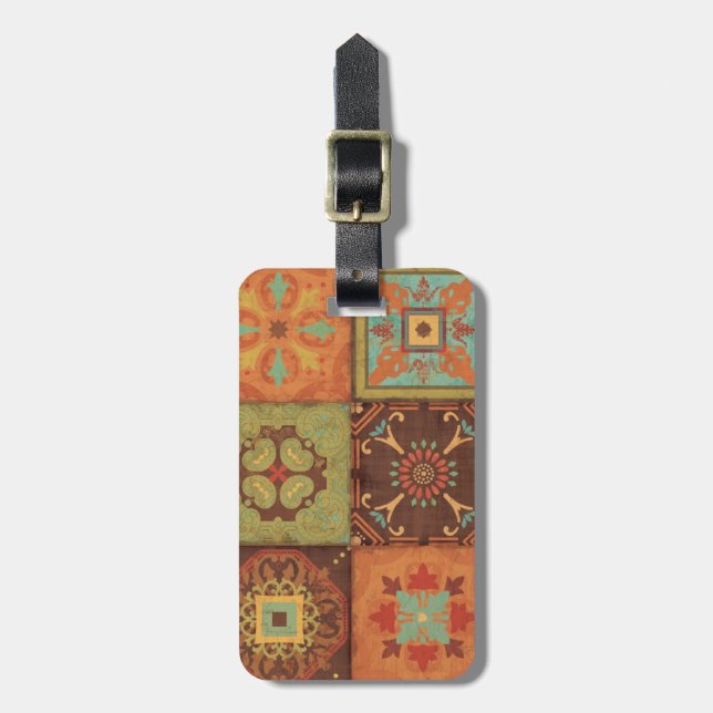 Indian Patterns Luggage Tag (Front Vertical)