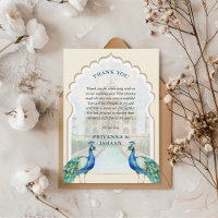 Indian Peacock Gold Taj Mahal Aesthetic Wedding