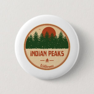 Indian Peaks Wilderness Colorado 2 Inch Round Button