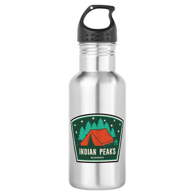 Indian Peaks Wilderness Colorado Camping 532 Ml Water Bottle (Front)