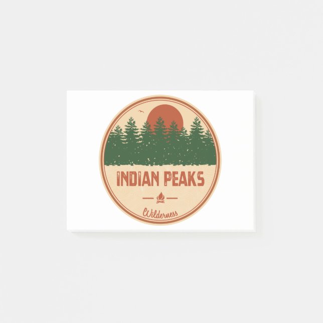 Indian Peaks Wilderness Colorado Post-it Notes (Front)